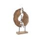 Figura Decorativa Home ESPRIT Marrón Plateado 35 x 9 x 52 cm