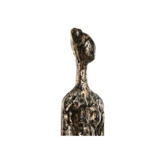 Figura Decorativa Home ESPRIT Negro Gris oscuro Moderno Personas 11,5 x 11,5 x 70 cm