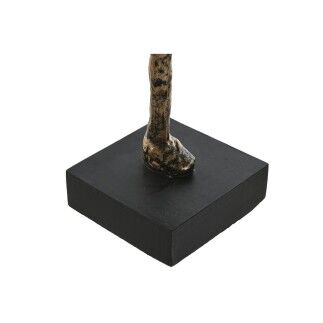 Figura Decorativa Home ESPRIT Negro Gris oscuro Moderno Personas 11,5 x 11,5 x 70 cm