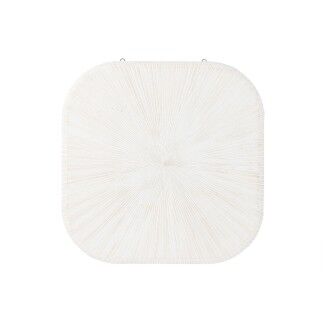 Decoración de Pared Home ESPRIT Blanco Moderno Acabado envejecido 89 x 3 x 89 cm