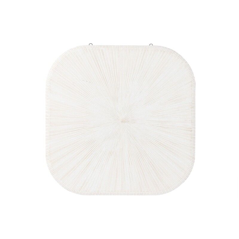Decoración de Pared Home ESPRIT Blanco Moderno Acabado envejecido 89 x 3 x 89 cm