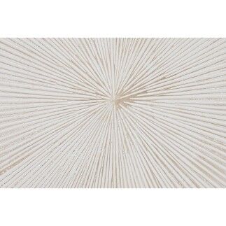 Decoración de Pared Home ESPRIT Blanco Moderno Acabado envejecido 89 x 3 x 89 cm