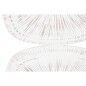 Décoration murale Home ESPRIT Blanc Moderne Finition vieillie 89 x 2,5 x 89 cm