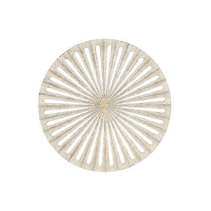 Decoración de Pared Home ESPRIT Blanco Dorado Neoclásico 91 x 3 x 91 cm