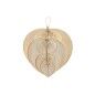 Decoración de Pared Home ESPRIT Marrón claro Natural Abanico Tropical (4 Piezas)
