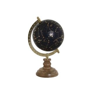 Globo Terraqueo Home ESPRIT Azul Dorado Natural Vintage 15 x 15 x 24 cm