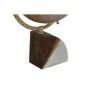 Globe terrestre Home ESPRIT Blanc Doré Naturel Rose clair Vintage 20 x 20 x 37 cm