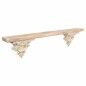 Estante Alexandra House Living Blanco Natural Resina Abeto 14 x 28 x 120 cm