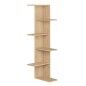 Estantería de Esquina Alexandra House Living Roble Madera MDP 37 x 141 x 24 cm 4 Estantes