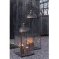 Lanterna rettangolare in metallo Bronzo 41x41x121 cm Lanterna rettangolare in metallo Bronzo 41x41x121 cm