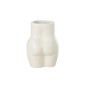 Vaso di fiori a bacinella in ceramica bianca 11,5x8x16,5 cm Vaso di fiori a bacinella in ceramica bianca 11,5x8x16,5 cm