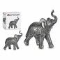 Elefante Plateado Resina
