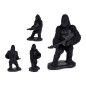 Figurine Décorative Gorille Guitare Noir 17,5 x 38 x 27 cm