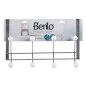 Porte-manteaux pour portes Argenté Blanc Métal Plastique (35 x 10 x 22 cm)