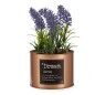 Planta Decorativa Cobre Lavanda Lata Morado Metal Verde Plástico 10 x 18 x 10 cm