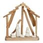 Belén de Navidad 25 x 28 x 10 cm Cerámica Natural Madera Blanco
