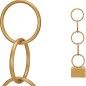 Figura Decorativa Aros Dorado Metal (12,5 x 60,5 x 12,5 cm)