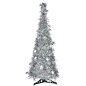 Árbol de Navidad Plateado Espumillón 38 x 38 x 150 cm (6 Unidades)