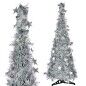Sapin de Noël Argenté guirlande 38 x 38 x 150 cm (6 Unités)