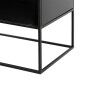 Étagère BRICK 55 x 30 x 132 cm Verre Noir Métal