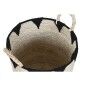 Juego de Cestas Home ESPRIT Negro Natural Fibra natural Boho 37 x 37 x 43 cm (3 Piezas)