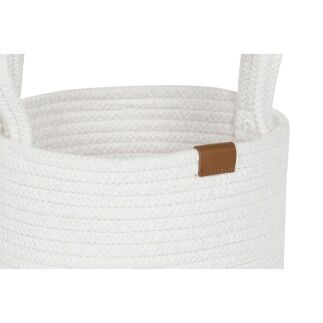 Juego de Cestas Home ESPRIT Blanco Moderno 30 x 30 x 28 cm (3 Piezas)