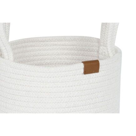 Juego de Cestas Home ESPRIT Blanco Moderno 30 x 30 x 28 cm (3 Piezas)
