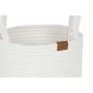 Juego de Cestas Home ESPRIT Blanco Moderno 30 x 30 x 28 cm (3 Piezas)