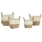 Juego de Cestas Home ESPRIT Natural Marrón claro Yute Moderno 40 x 40 x 41 cm
