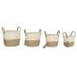 Juego de Cestas Home ESPRIT Natural Marrón claro Yute Moderno 40 x 40 x 41 cm