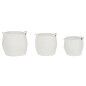 Juego de Cestas Home ESPRIT Blanco Moderno 34 x 34 x 34 cm (3 Piezas)