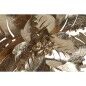 Decoración de Pared Home ESPRIT Dorado Moderno Flor 51 x 6 x 51 cm (2 Unidades)