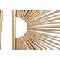 Decoración de Pared Home ESPRIT Dorado Natural 50 x 2 x 100 cm (2 Piezas)