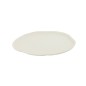 Plateau rond en aluminium blanc 35x31x1 cm Plateau rond en aluminium blanc 35x31x1 cm