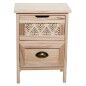 Mesita de Noche Alexandra House Living Marrón Madera 34 x 48 x 24 cm