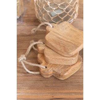 Planche à découper en bois naturel 22x10x2 cm