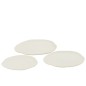 Plateau rond en Aluminium blanc 41x36x1cm Plateau rond en Aluminium blanc 41x36x1cm