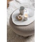 Plateau rond en Aluminium blanc 41x36x1cm Plateau rond en Aluminium blanc 41x36x1cm