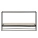 Prateleira de parede com 1 prateleira em metal branco 65x15,5x35 cm Prateleira de parede com 1 prateleira em metal branco 65x15,5x35 cm