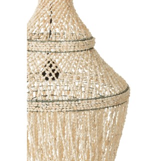 Abat-jour en coquillage naturel 51x51x176 cm