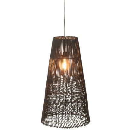 Abat-jour en bois marron 37x37x75 cm