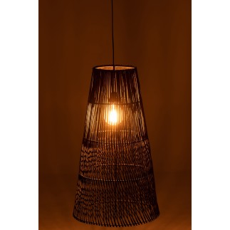 Abat-jour en bois marron 37x37x75 cm