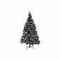 Árbol de Navidad DKD Home Decor Blanco Rojo Verde PVC Piñas Nevado 125 x 125 x 210 cm