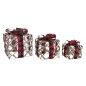 Juego de Cajas Decorativas DKD Home Decor LED Plateado Negro Rojo Rojo/Negro Ratán Purpurina 25 x 25 x 30 cm (3 Piezas) Juego de Cajas Decorativas DKD Home Decor LED Plateado Negro Rojo Rojo/Negro Ratán Purpurina 25 x 25 x 30 cm (3 Piezas)