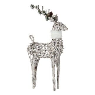 Décorations de Noël DKD Home Decor Lumière LED Blanc osier 53 x 19 x 90 cm (3 Unités)
