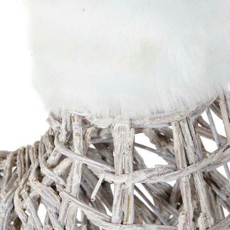 Décorations de Noël DKD Home Decor Lumière LED Blanc osier 53 x 19 x 90 cm (3 Unités)
