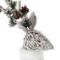 Décorations de Noël DKD Home Decor Lumière LED Blanc osier 53 x 19 x 90 cm (3 Unités)