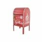 Buzón DKD Home Decor Blanco Rojo Metal 29 x 24 x 52 cm