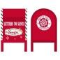 Buzón DKD Home Decor Blanco Rojo Metal 29 x 24 x 52 cm