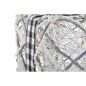 Décorations de Noël DKD Home Decor Blanc Argenté 25 x 25 x 25 cm (3 Pièces) (3 Unités)